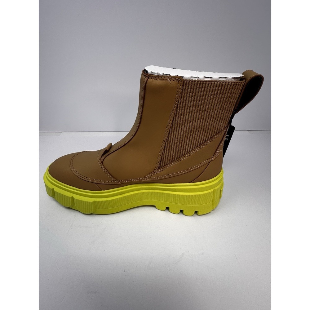 Sorel CARIBOU X Boot Womens Size 8 Tan Yellow Chelsea Waterproof NIB - Picture 5 of 10